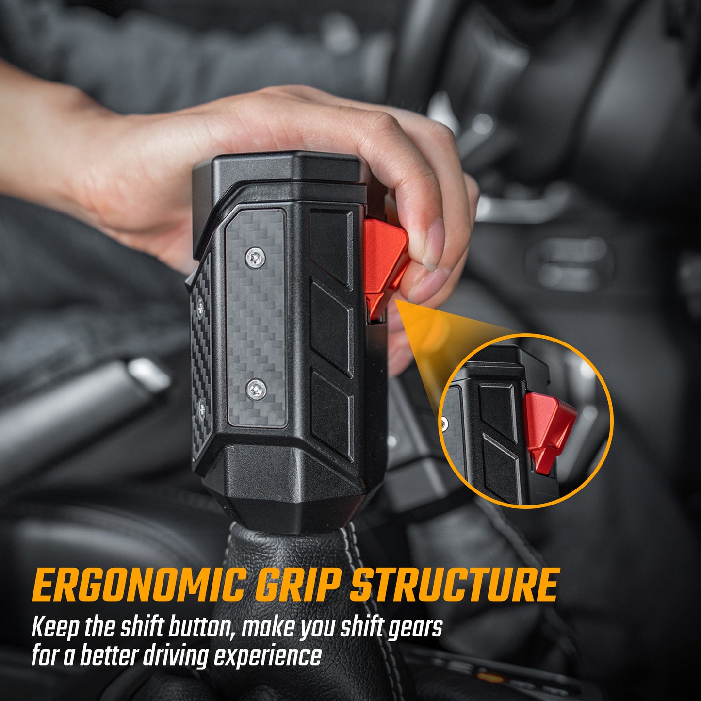 OMU Genesis Series Aluminum Alloy Gear Shif-t Knob  Automatic Transmission Shifter & Transfer Case Lever Handle Kit For Je Ep Wrangler JL Gladiator JT 2018-2024 Not Fit For Manual Transmission