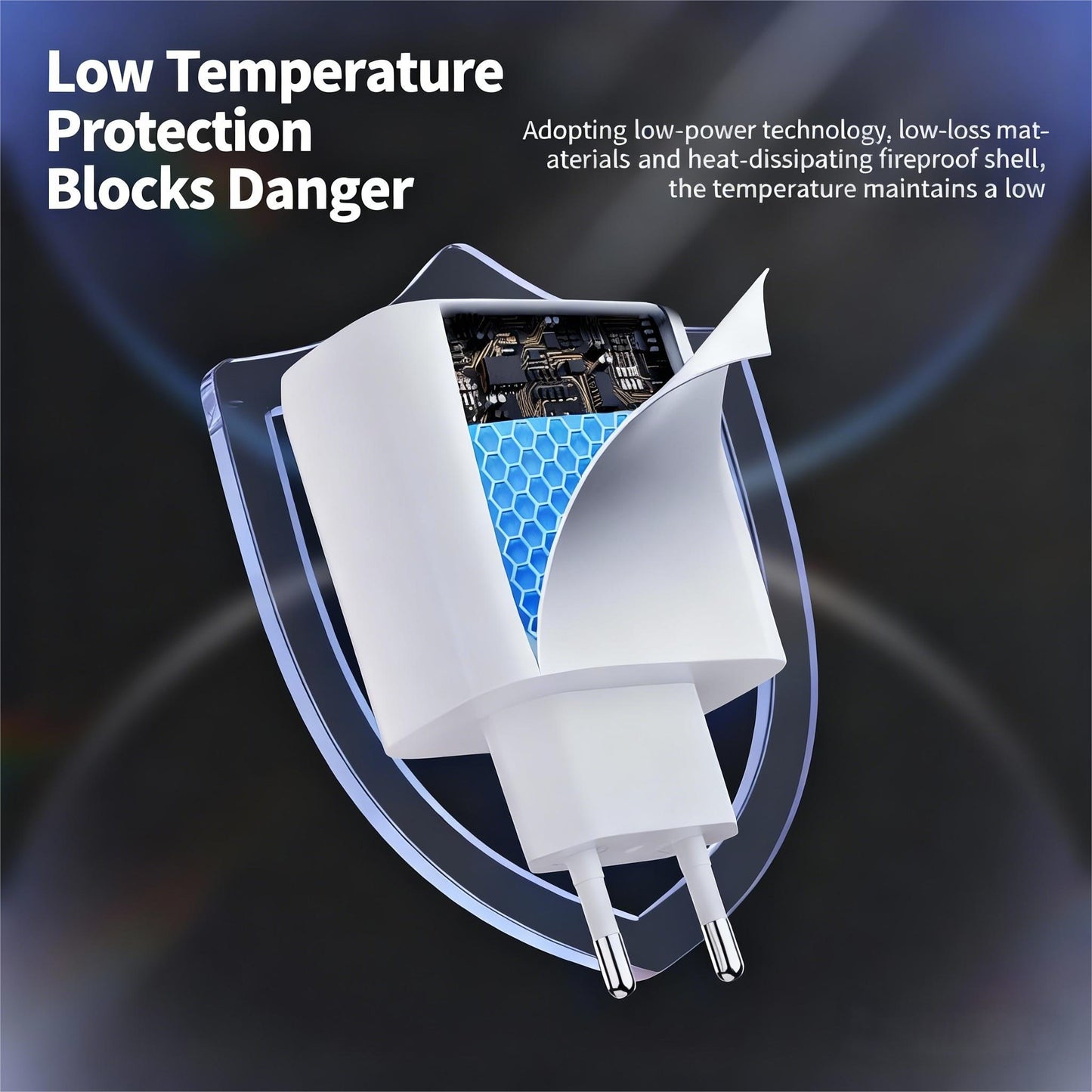 2C1A Charger Comes With A 4-in-1 Data Cable