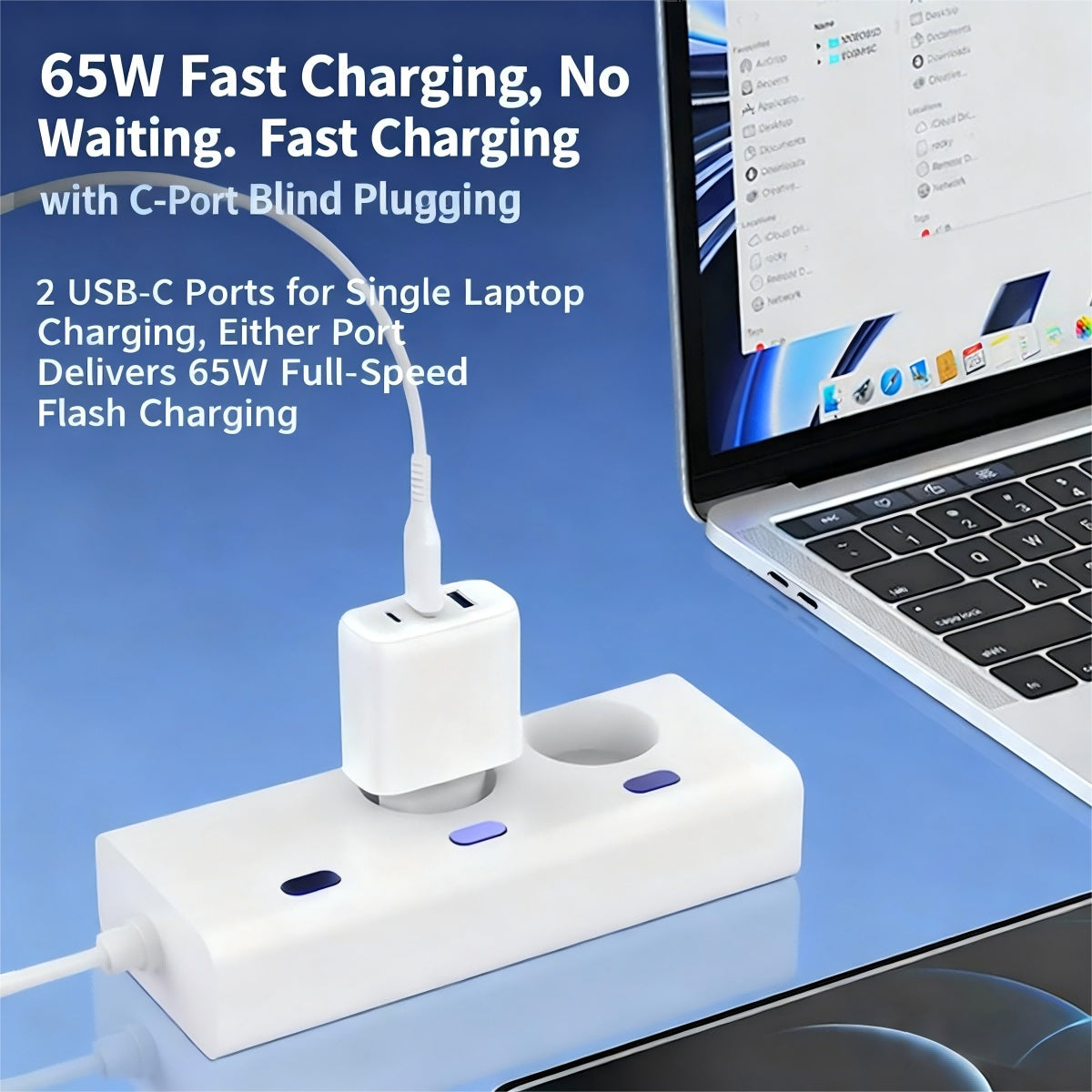 2C1A Charger Comes With A 4-in-1 Data Cable